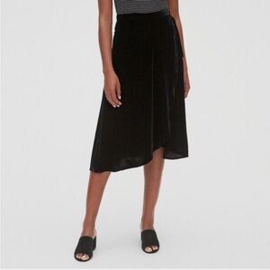 GAP Velvet Wrap Midi Skirt
